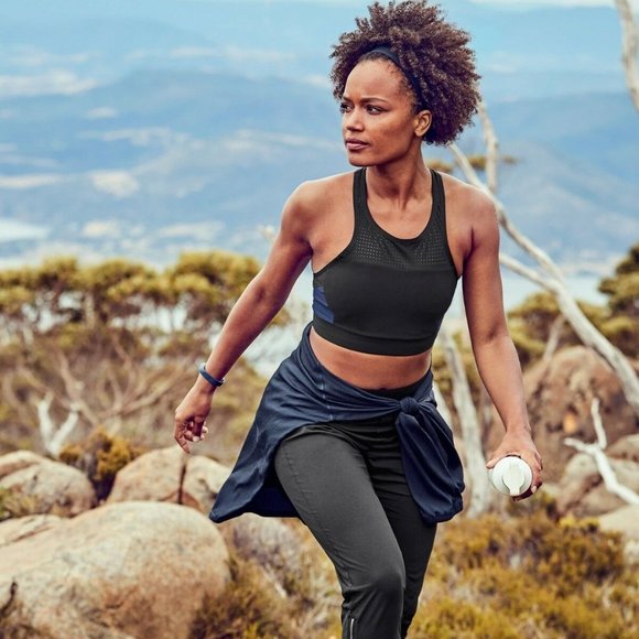 Athleta Bonaire Bikini Top size M Navy/Black - Picture 3 of 5